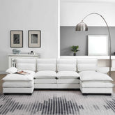 Bellemave® 109.8" Modern U - shaped Sectional Sofa with Waist Pillows - Bellemave
